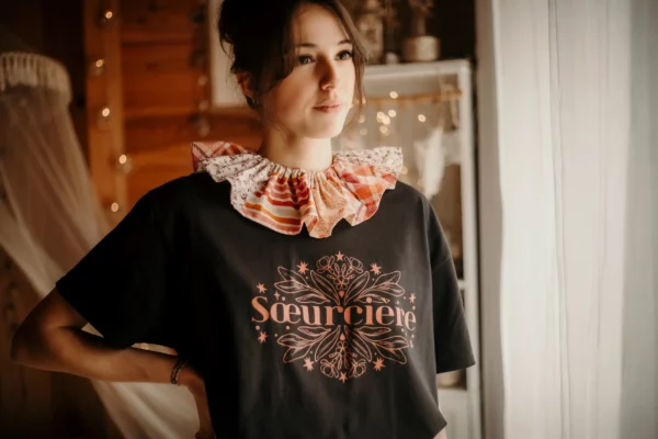 Tee shirt noir « Soeurcière »