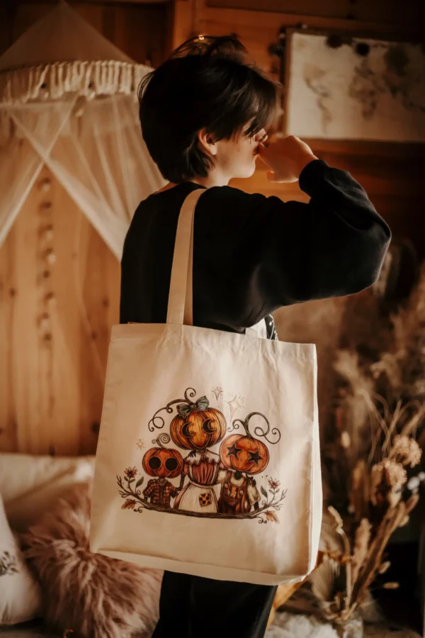 Totebag Pumkins family