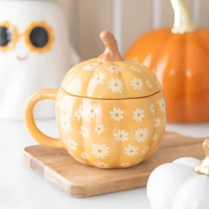 Tasse citrouille florale