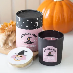 Bougie sorcière Prune et Cerise Noire