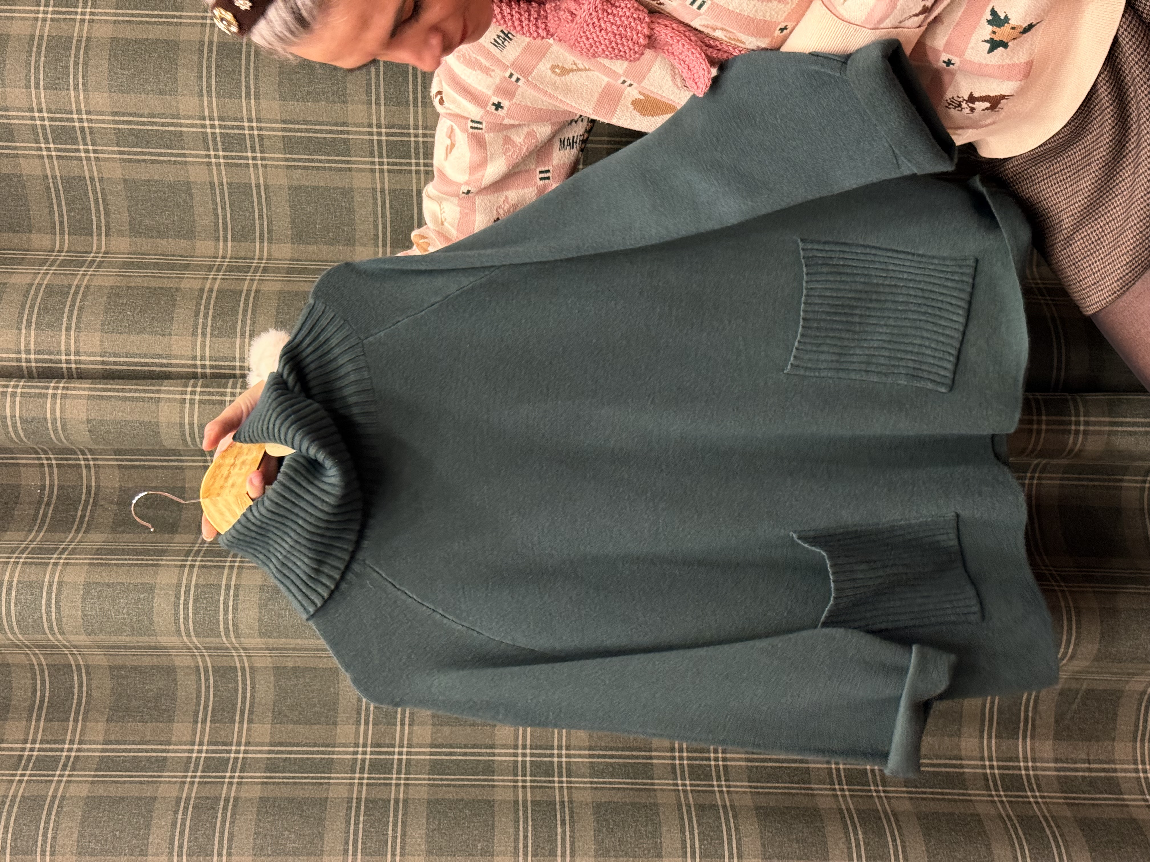 Col roulé York vert