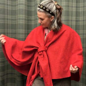 Poncho Bradford rouge