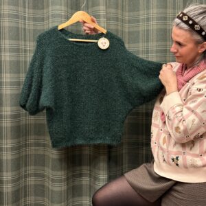 Pull Nottingham manche 3/4 vert