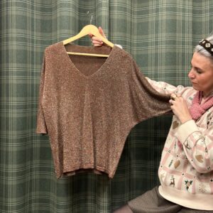 Tshirt marron Ely beige