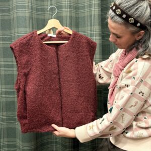 Gilet London bordeaux