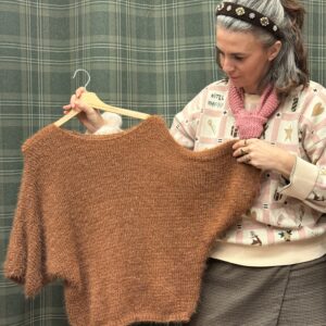 Pull Nottingham manche 3/4 marron